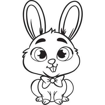 Desenho para colorir: Tito, o coelho
